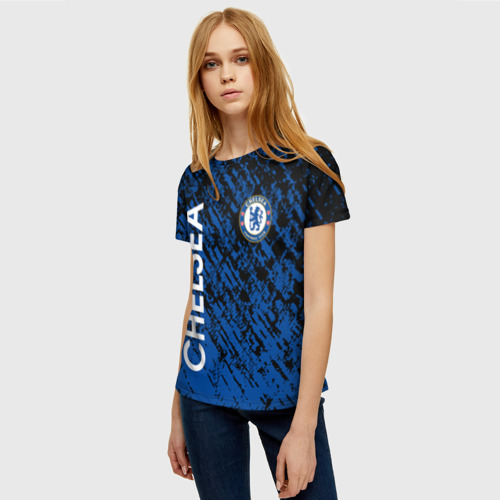 Женская футболка 3D с принтом Chelsea, фото на моделе #1