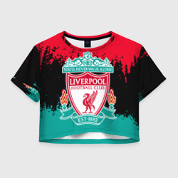 Женская футболка Crop-top 3D Liverpool