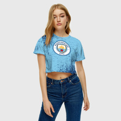 Женская футболка Crop-top 3D Manchester city - фото 2