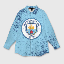 Женская рубашка oversize 3D Manchester city