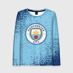 Женский лонгслив 3D Manchester city