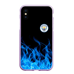 Чехол для iPhone XS Max матовый Manchester city