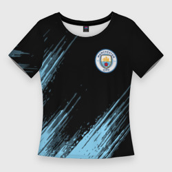 Женская футболка 3D Slim Manchester city