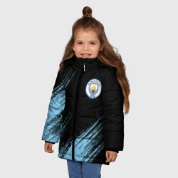 Зимняя куртка для девочек 3D Manchester city - фото 2