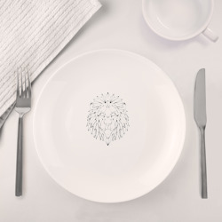 Набор: тарелка + кружка Геометрический Лев - фото 2