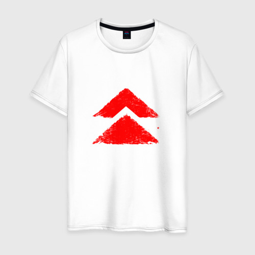 Мужская футболка из хлопка с принтом Ghost of Tsushima Red Logo, вид спереди №1