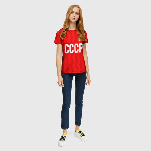 Женская футболка 3D Форма сборной СССР - фото 5