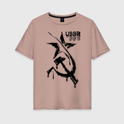 Женская футболка хлопок Oversize СССР