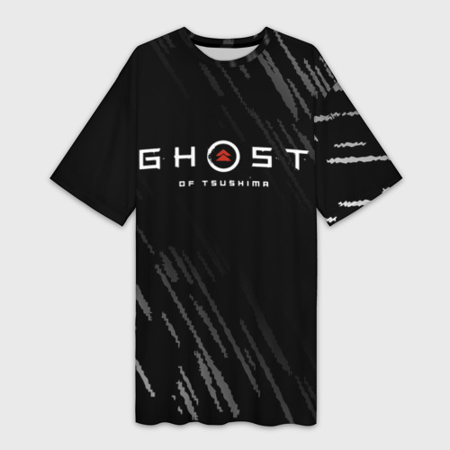 Платье-футболка 3D Ghost of Tsushim, цвет 3D печать