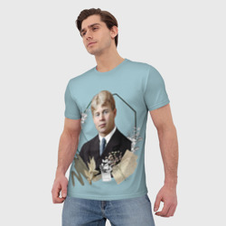 Мужская футболка 3D Есенин, "Сыпь, гармоника..." - фото 2