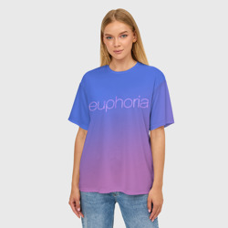 Женская футболка oversize 3D Euphoria - фото 2