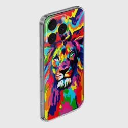 Чехол для iPhone 16 Pro Max силиконовый с защитой камеры Лев Artistic Art - фото 2