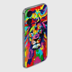 Чехол для iPhone 16 силиконовый с защитой камеры Лев Artistic Art - фото 2