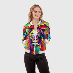 Женский бомбер 3D Лев Artistic Art - фото 2