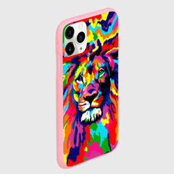 Чехол для iPhone 11 Pro матовый Лев Artistic Art - фото 2