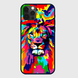 Чехол для iPhone 12 Pro Лев Artistic Art