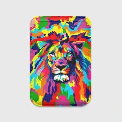 Картхолдер Magsafe магнитный Лев Artistic Art