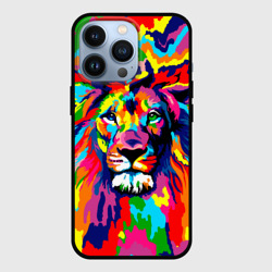 Чехол для iPhone 13 Pro Лев Artistic Art