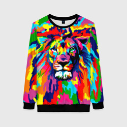 Женский свитшот 3D Лев Artistic Art