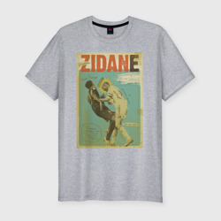 Зидан – Мужская футболка хлопок Slim с принтом купить
