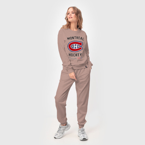 Женский костюм хлопок Montreal Canadiens, цвет пыльно-розовый - фото 3