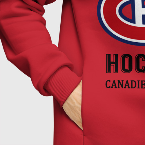 Мужское худи Oversize хлопок Montreal Canadiens, цвет красный - фото 8