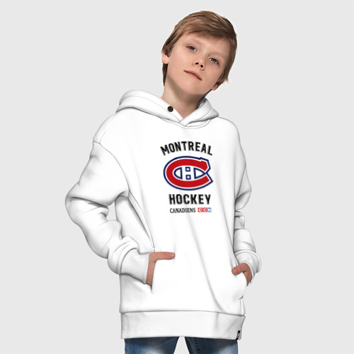 Детское худи Oversize хлопок Montreal Canadiens - фото 9