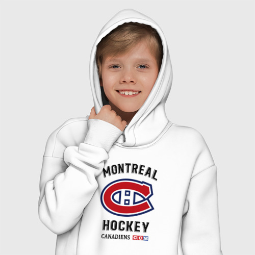 Детское худи Oversize хлопок Montreal Canadiens - фото 12