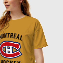 Женская футболка хлопок Oversize Montreal Canadiens - фото 2