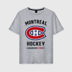 Женская футболка хлопок Oversize Montreal Canadiens