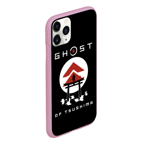 Чехол для iPhone 11 Pro Max матовый Ghost of Tsushima, цвет розовый - фото 3