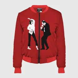 Женский бомбер 3D Криминальное чтиво - танец Мии