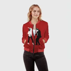 Женский бомбер 3D Криминальное чтиво - танец Мии - фото 2