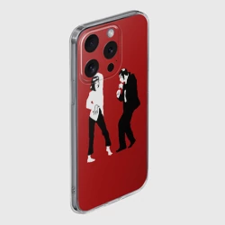 Чехол для iPhone 15 Pro силиконовый с защитой камеры Криминальное чтиво - танец Мии - фото 2