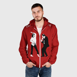 Мужская ветровка 3D Криминальное чтиво - танец Мии - фото 2