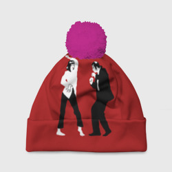 Шапка 3D c помпоном Криминальное чтиво - танец Мии