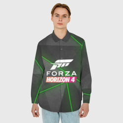 Мужская рубашка oversize 3D Forza Horizon 4 Hi-tech - фото 2