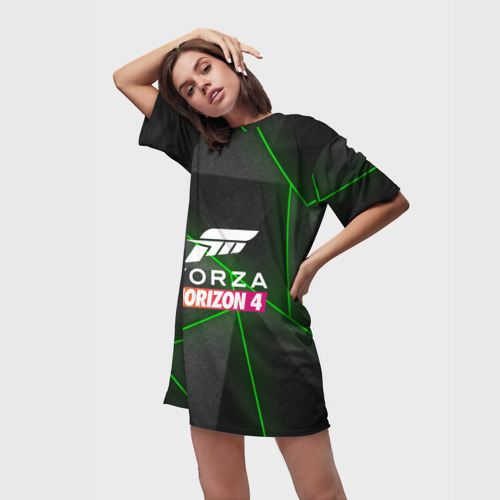 Платье-футболка 3D Forza Horizon 4 Hi-tech, цвет 3D печать - фото 3