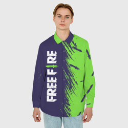 Мужская рубашка oversize 3D Free fire Фри фаер - фото 2