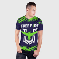 Мужская футболка 3D Slim Free fire Фри фаер - фото 2