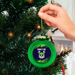 Ёлочный шар стеклянный/пластиковый Free fire Фри фаер - фото 2