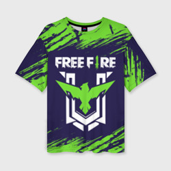 Женская футболка oversize 3D Free fire Фри фаер