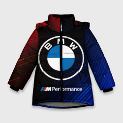 Зимняя куртка для девочек 3D BMW БМВ