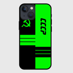 Чехол для iPhone 13 mini СССР black-green