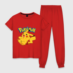 Женская пижама хлопок Pokemon Pickachu