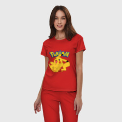 Женская пижама хлопок Pokemon Pickachu - фото 2