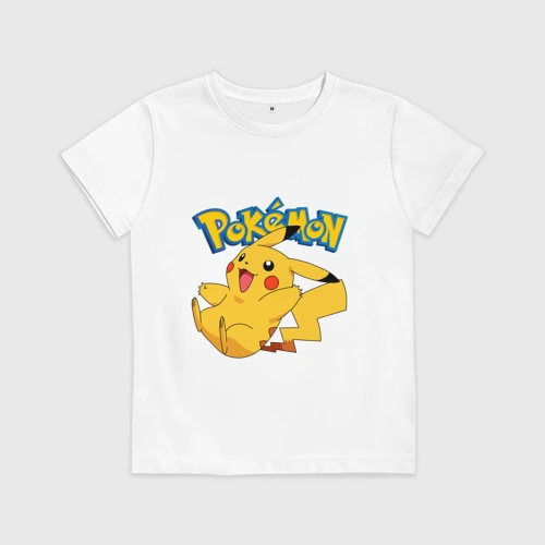Детская футболка хлопок Pokemon Pickachu