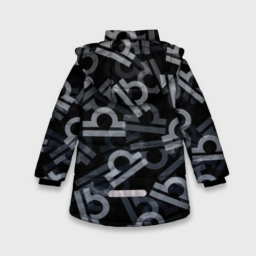 Зимняя куртка для девочек 3D Знак Весы Libra - фото 2