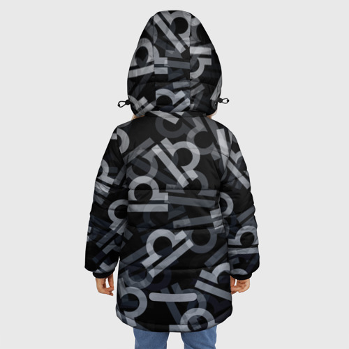 Зимняя куртка для девочек 3D Знак Весы Libra - фото 4