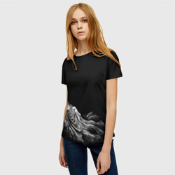 Женская футболка 3D Берсерк в плаще - фото 2